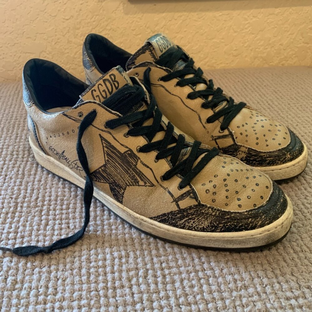 Authentic Golden Goose Men's  Ballstar Sneakers size 42